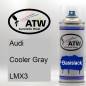 Preview: Audi, Cooler Gray, LMX3: 400ml Sprühdose, von ATW Autoteile West.